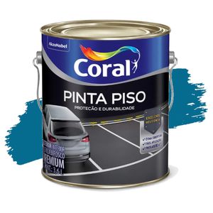 Tinta Acrílica Premium Pinta Piso Azul 3,6L Coral