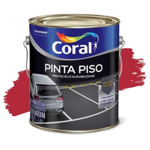 Tinta Acrílica Premium Pinta Piso Vermelho 3,6L Coral