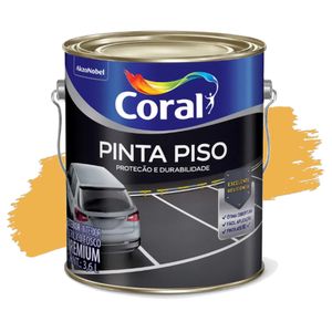 Tinta Acrílica Premium Pinta Piso Amarelo Demarcação 3,6L Coral
