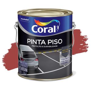 Tinta Acrílica Premium Pinta Piso Vermelho Segurança 3,6L Coral
