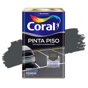 Tinta Acrílica Premium Pinta Piso Cinza Escuro 18L Coral