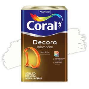 Tinta Acrílica Decora Diamante Branco 18L Coral
