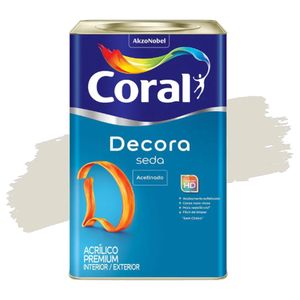 Tinta Acrílica Decora Seda Branco Gelo 18L Coral