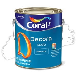 Tinta Acrílica Decora Seda Branco 3,6L Coral