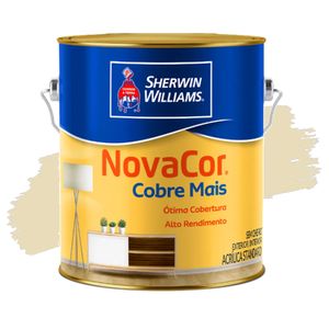 Tinta Acrílica Novacor Cobre Mais Marfim Fosco 3,6L Sherwin Williams