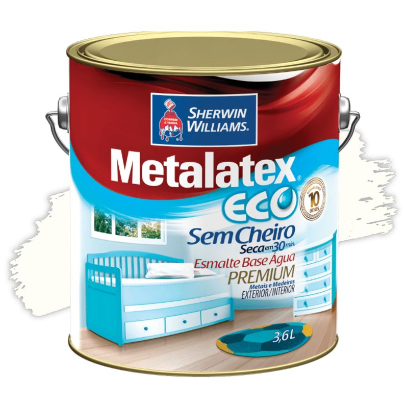 Chatuba | Tinta Esmalte Metalatex Eco Branco 3,6L Sherwin Williams