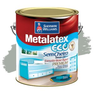 Tinta Esmalte Metalatex Eco Platina Alto Brilho 3,6L Sherwin Williams