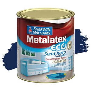 Tinta Esmalte Metalatex Eco Azul Del Rey Alto Brilho 900ml Sherwin Williams