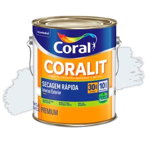 Esmalte Sintético Coralit Secagem Rápida Balance Acetinado Gelo 3,6L Coral