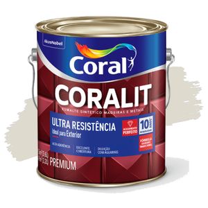 Esmalte Sintético Coralit Ultra Resistência Alto Brilho Platina 3,6L Coral