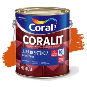 Esmalte Sintético Coralit Ultra Resistência Alto Brilho Preto 3,6L Coral