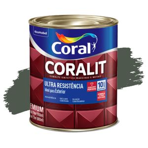 Esmalte Sintético Coralit Ultra Resistência Fosco Verde Escolar 900ml Coral