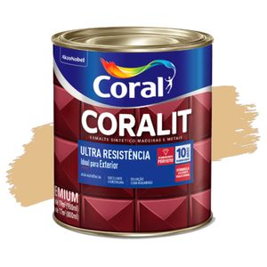 Esmalte Sintético Coralit Ultra Resistência Alto Brilho Creme 900ml Coral