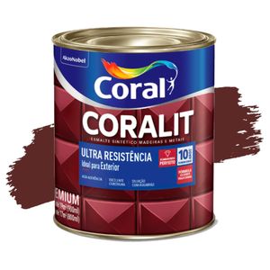 Esmalte Sintético Coralit Ultra Resistência Alto Brilho Vermelho Goya 900ml Coral