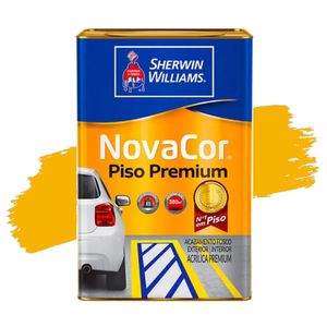 Tinta Novacor Premium Acrílico Para Piso Liso Amarelo 18L Sherwin Williams