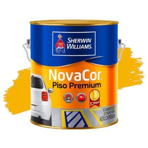 Tinta Novacor Premium Acrílico Para Piso Liso Amarelo 3,6L Sherwin Williams