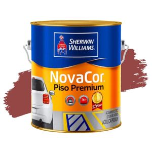 Tinta Novacor Premium Acrílico Para Piso Liso Vermelho 3,6L Sherwin Williams