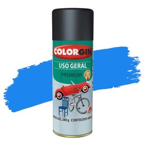 Tinta Spray Uso Geral Azul Médio 400ml Colorgin