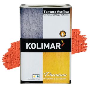 Textura Rústica Laranja 24kg Kolimar