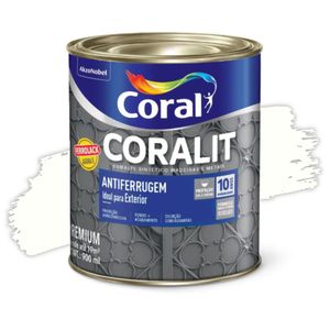 Esmalte Sintético Coralit Antiferrugem Branco 900ml Coral