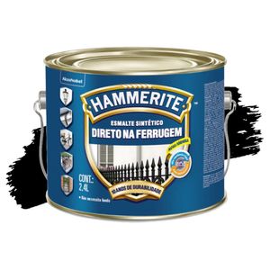 Tinta Esmalte Sintético Hammerite Preto 2,4L Coral