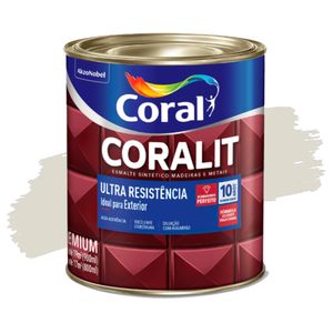 Esmalte Sintético Coralit Ultra Resistência Acetinado Branco Gelo 900ml Coral