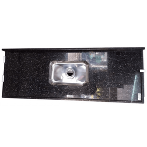 Banca Com Cuba Nero 120x55cm Legg