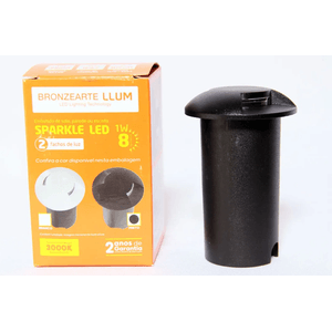 Embutido de Solo Sparkle Light Preto Bronzearte