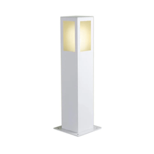 Poste Balizador Alumínio Quadrado Branco 50cm Ideal