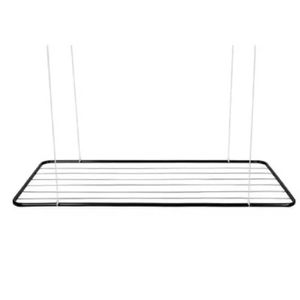 Varal de Teto Aço 120x56cm Preto Maxeb