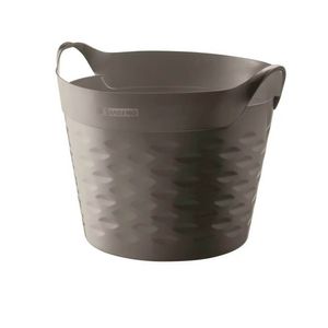 Cesto Organizador Circular Cinza 20L Sanremo