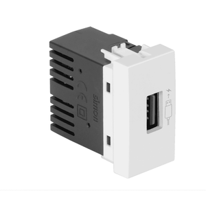 Módulo Carregador USB 1.5a  Bivolt Branco Simon