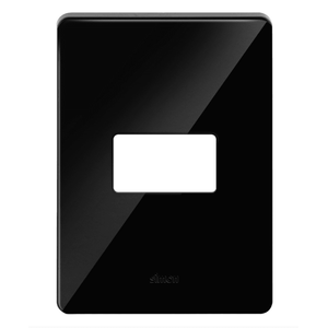 Placa 4x2 com Suporte Negro Piano Simon
