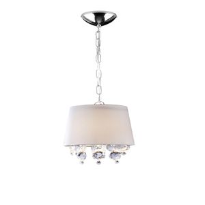 Pendente São Paulo 1 Luz  Com Cupula Branco Bronzearte