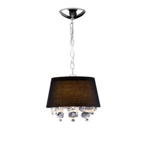 Pendente São Paulo 1 Luz  Com Cupula Preto Bronzearte