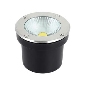 Embutido De Solo Led Redondo Bivolt 10w 3k Ip67 50/60hz Bronzearte