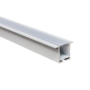 Perfil De Embutir Branco Way Sem Fita Led 1 Metro Bronzearte