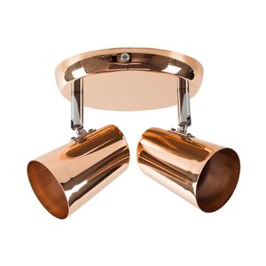Spot Novo New Short Cobre 02 Luzes E27 Bronzearte