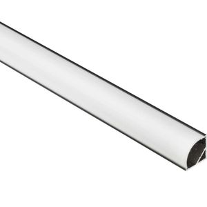 Perfil De Sobrepor De Aluminio De Quina Preto Way Sem Fita Led 2 Metros Bronzearte