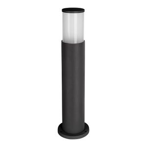 Totem Imperial Aluminio Preto Difusor Em Vidro Jateado E27 Não Inclusa Ip54 Bronzearte