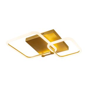 Plafon Space Square Double 36w 3000k 40cm Bronzearte