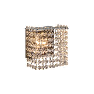 Arandela Milano Cristal Quadrado 01 Luz G9 Bronzearte Bronzearte