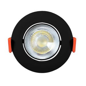Easy Led Redondo Preto 7w 4000k 9,5cm Bronzearte