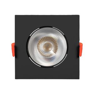 Easy Led Quadrado Preto 5w 4000k 9,5x9,5cm Bronzearte