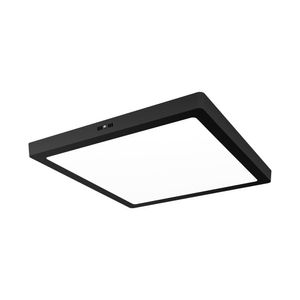 Plafon De Sobrepor Home Led Quadrado Preto 24w 6500k Bronzearte