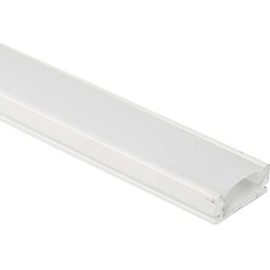 Perfil De Sobrepor De Aluminio Branco Way Sem Fita Led 1 Metro Bronzearte