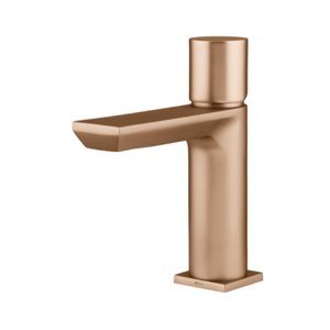 Misturador Monocomando de Mesa para Banheiro e Lavabo Champanhe Bica Baixa Elegance Fani