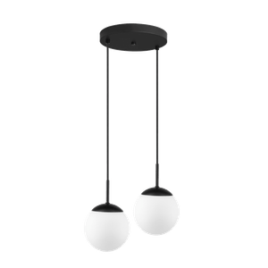 Pendente Dreams Bola E27 2 Luzes Preto 15mm Bronzearte