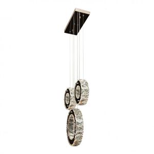 Pendente Tokyo Rings 3 Aros 20w 4000k Redondo Bronzearte