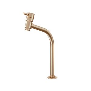 Torneira de Mesa Champanhe para Banheiro e Lavabo Bica Alta Fani Eva 1208 CH90 Fani